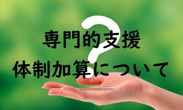 【令和6年度版】専門的支援体制加算について