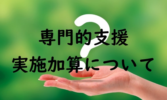 【令和6年度版】専門的支援実施加算について